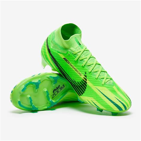 green Nike mercurial football boots